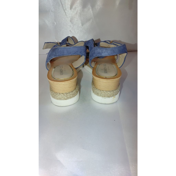 Kenneth Cole Suede Espadrille Wedge Sandals Size 8M - Picture 4 of 4